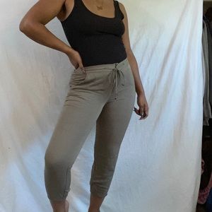 Taupe Casual Dress Pant